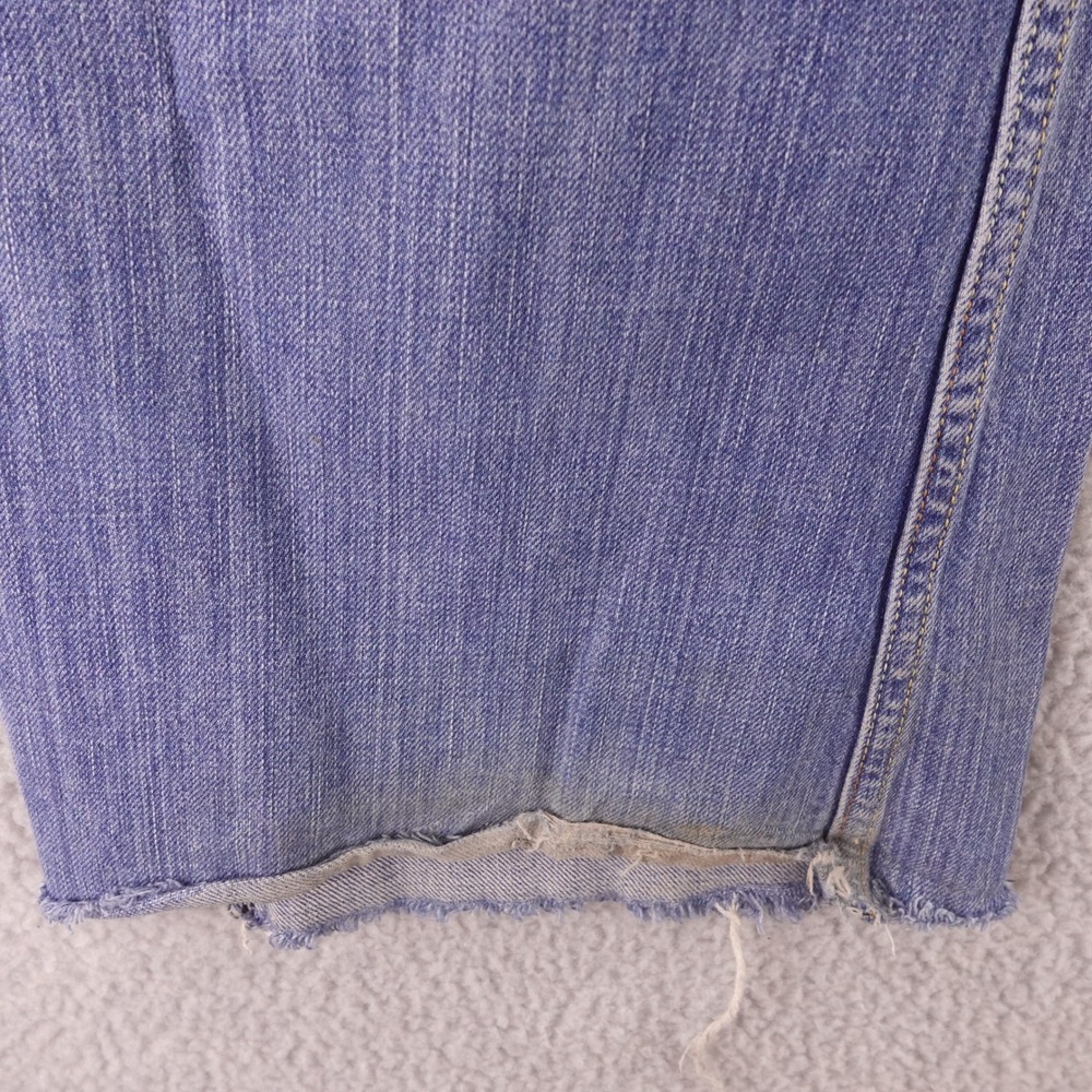 Diesel Zaf 8BC Mens Bootcut Jeans 34x32 Blue Denim Made in Italy Distressed Hem - Picture 7 of 11